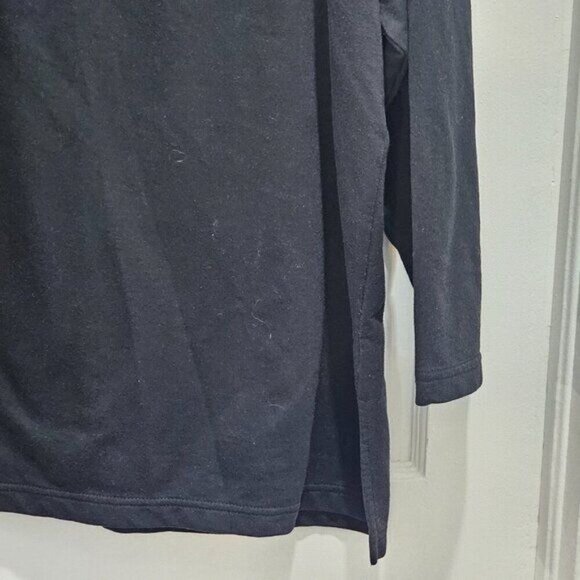 BLAST Women's Plus Size Black Fleece Sweater - Size 1X - 1/4 Zipper - Picture 8 of 10